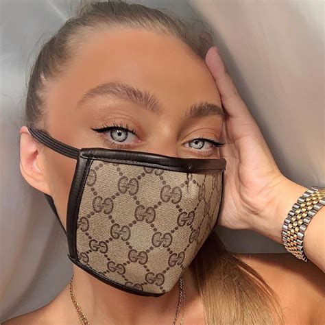 gucci pattern face mask